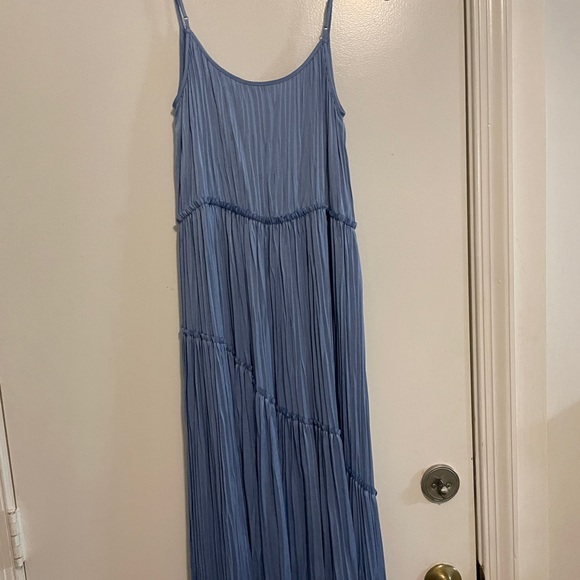 Vince Maxi Blue Maxi Dress - Picture 8 of 9